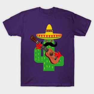 Mexican Cactus with Chili Fingers T-Shirt